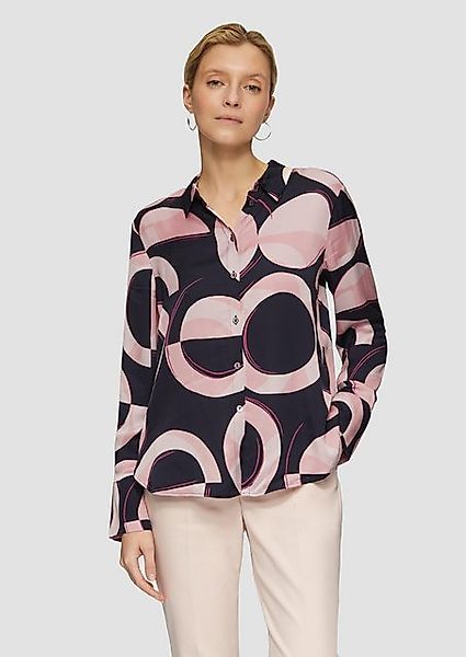 s.Oliver BLACK LABEL Langarmbluse mit grafischem Muster günstig online kaufen