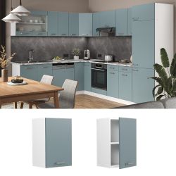 Vicco Hängeschrank R-Line, Blau-Grau/Weiß, 40 cm günstig online kaufen