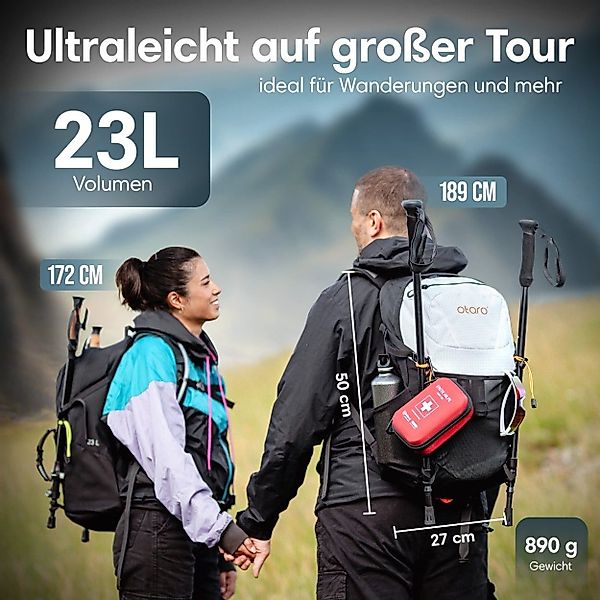 Otaro Wanderrucksack Wanderrucksack mit Belüftung Trekkingrucksack günstig online kaufen
