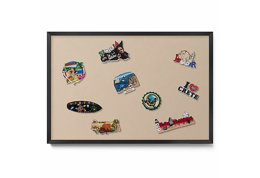 Tulup Magnettafel mit schwarzem Rahmen, einfarbigen Farben, für das Homeoff günstig online kaufen