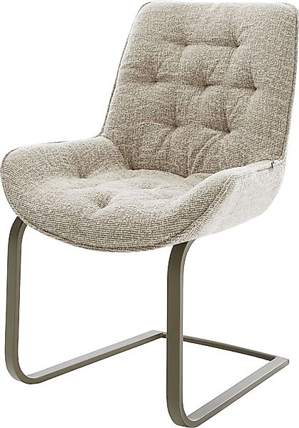 DELIFE Polsterstuhl Taimi-Flex, Freischwinger flach Effektfinish günstig online kaufen