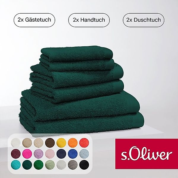 s.Oliver Handtuch Set »s.Oliver, Premium Qualität, 600 gr/m²«, Set, 6 tlg., günstig online kaufen