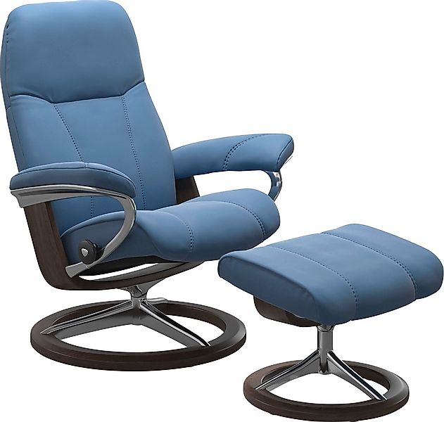 Stressless "Consul" Set, Relaxsessel mit Hocker, mit Hocker, mit Signature günstig online kaufen