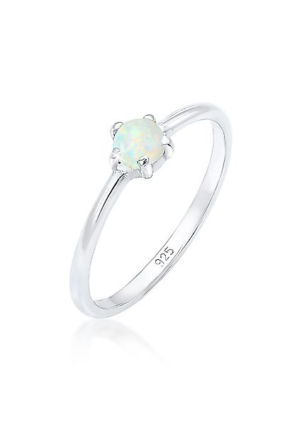 Elli Fingerring Silberring mit synth. Opal günstig online kaufen