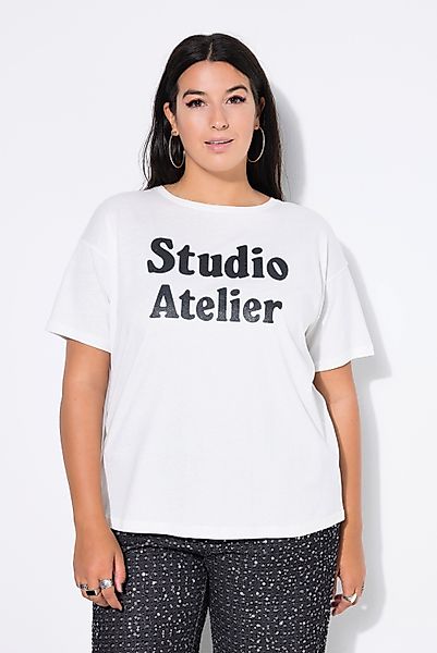 Studio Untold T-Shirt T-Shirt Glitter-Statement Halbarm günstig online kaufen