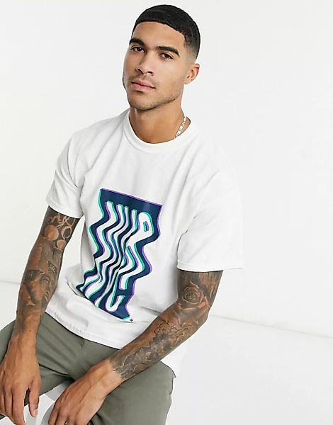 Topman – T-Shirt mit NYC-Aufdruck in Weiß günstig online kaufen