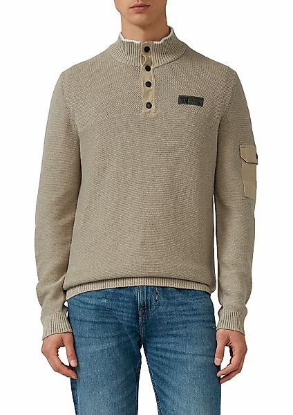 s.Oliver Strickpullover mit Logo Stickerei günstig online kaufen