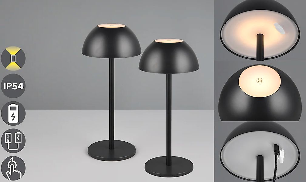 my home LED Außen-Tischleuchte "Abbey Tischleuchte 2er-Set" LED-Board 2 Stk günstig online kaufen