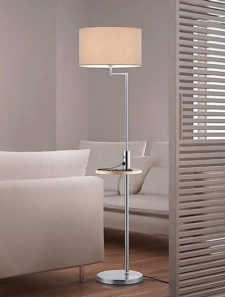 TRIO Leuchten Stehlampe Claas, USB-Anschluss mit günstig online kaufen