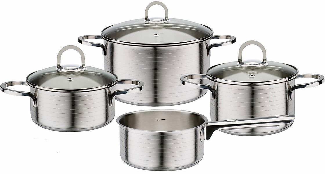 GSW Topf-Set »Rocca« Edelstahl 18/10 Set, je 1 Fleischtopf Ø 16/20/24 cm, 1 günstig online kaufen
