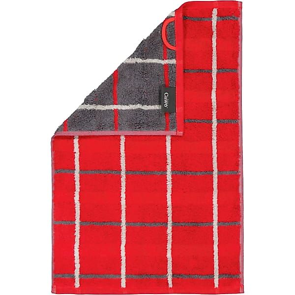 Cawö Handtuch Gästetuch Noblesse Square 1079 27 Rot, Walkfrottier (1-St), K günstig online kaufen
