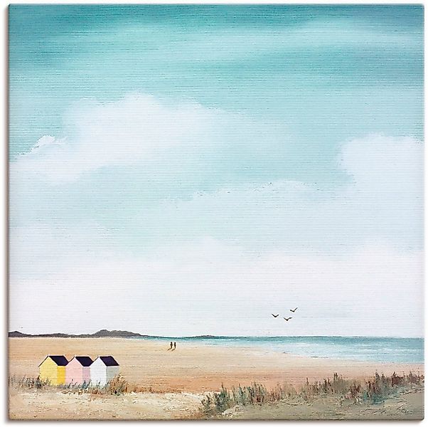 Artland Wandbild Sonniger Morgen III, Strand (1 St), als Leinwandbild, Post günstig online kaufen