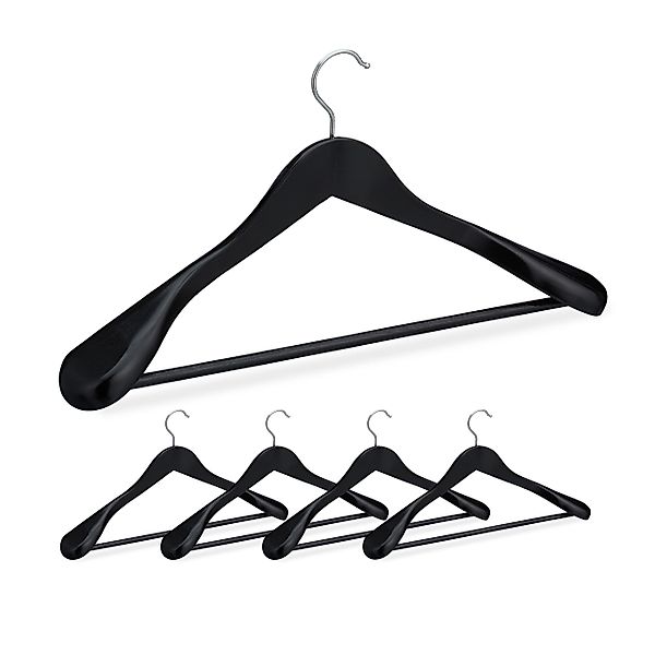 relaxdays Kleiderbügel Anzug Kleiderbügel 5er Set, günstig online kaufen