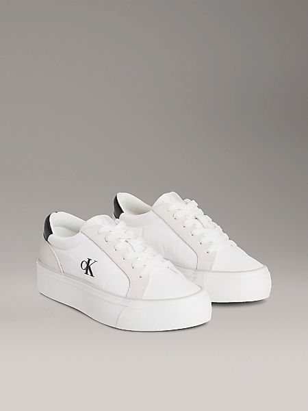 Calvin Klein Jeans Plateausneaker "VULC FLATFORM MG NYLON MIX", Schnürschuh günstig online kaufen