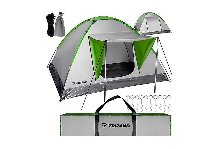 Trizand Kuppelzelt 2-4 Personen Camping Zelt wasserdicht 4 Jahreszeiten, Pe günstig online kaufen