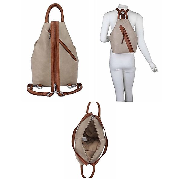 ITALYSHOP24 Rucksack Damen Cityrucksack Daypack Tasche günstig online kaufen