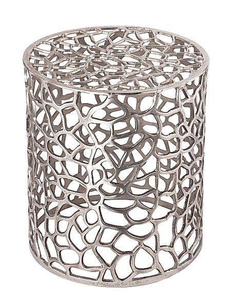 tinkaro Beistelltisch BESORA Aluminium Ablagetisch Silber günstig online kaufen