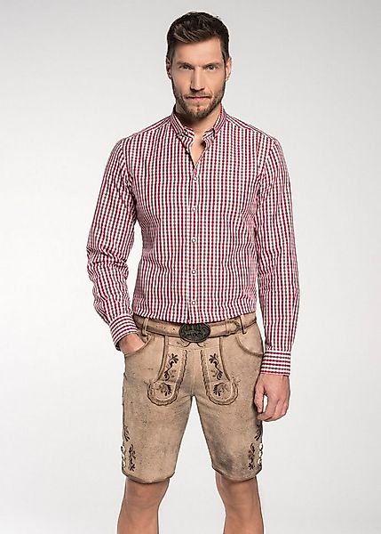 Spieth & Wensky Shorts Fredo mit Gürtelschließe mit Hirschmotiv günstig online kaufen