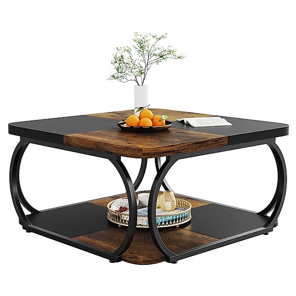 Tribesigns Couchtisch Wohnzimmertisch Quadratisch, 100 x günstig online kaufen
