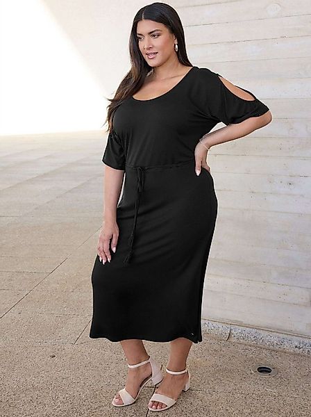 Sheego Jerseykleid Jersey-Kleid Kurzarm günstig online kaufen