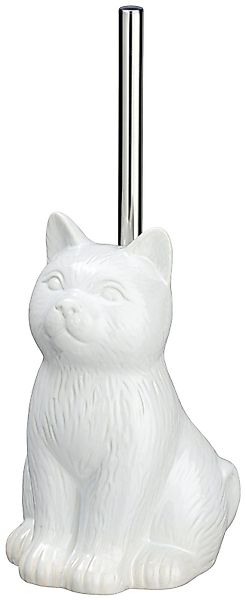WENKO WC-Garnitur Cat Weiß, (1-tlg), Keramik günstig online kaufen