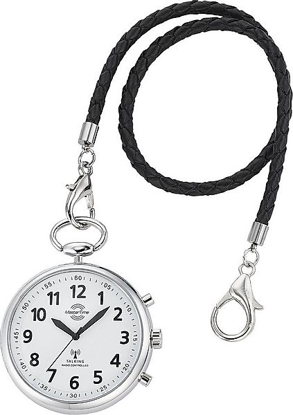 MASTER TIME Taschenuhr Sprechende Taschenuhr, (Set, 2-tlg., mit Lederband), günstig online kaufen