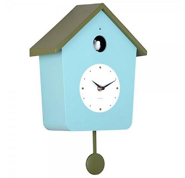Karlsson Uhr Kuckucksuhr Wall Clock Cuckoo Light Blau Grün günstig online kaufen