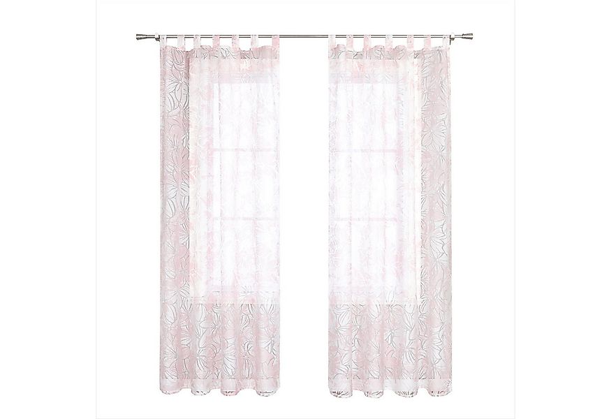 Joyswahl Gardine (1 St), Schlaufen, transparent, Volie Ausbrenner, Voile Au günstig online kaufen