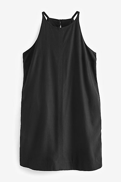 Next Minikleid Hochgeschlossenes Minikleid aus Leinengemisch günstig online kaufen