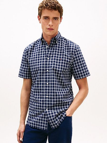 Tommy Hilfiger Kurzarmhemd FLEX POPLIN CHECK Regular Fit Regular fit mit Bu günstig online kaufen