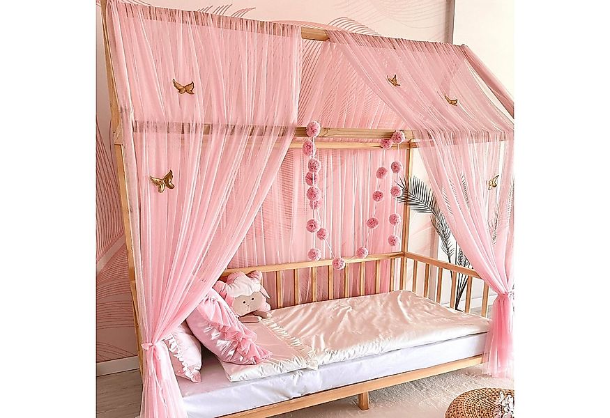 Baby Fancyroom Betthimmel Betthimmel Tüll Hausbett Kinderbett 2 Stück 340cm günstig online kaufen