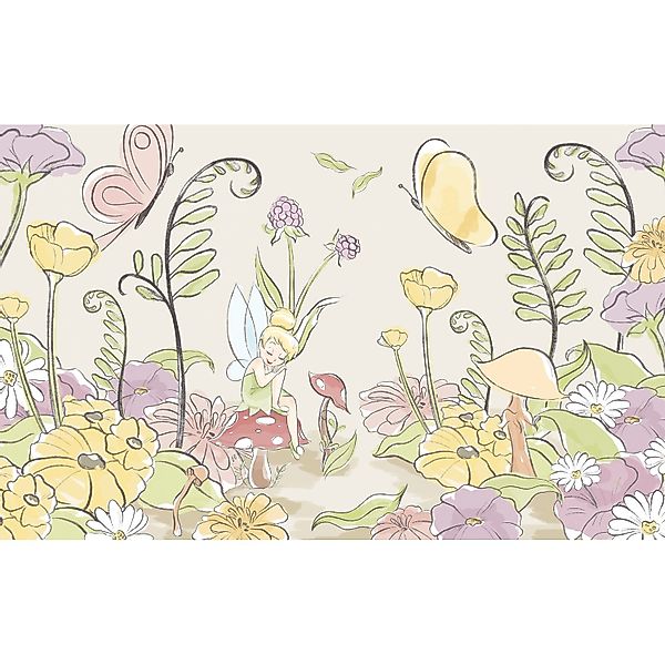 Komar Vlies Fototapete Disney Tinker Bell Infant Bunt günstig online kaufen