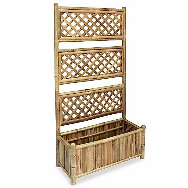 vidaXL Garten-Hochbeet mit Spalier Bambus 70 cm 658767 günstig online kaufen