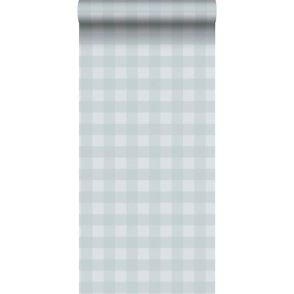 Sanders & Sanders Tapete Karomuster Hellblau 53 cm x 10.05 m günstig online kaufen