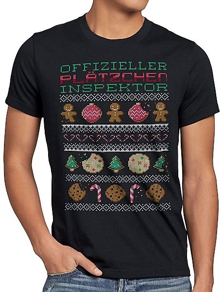 style3 T-Shirt Plätzchen Inspektor Ugly Sweater weihnachtsmarkt pfefferkuch günstig online kaufen