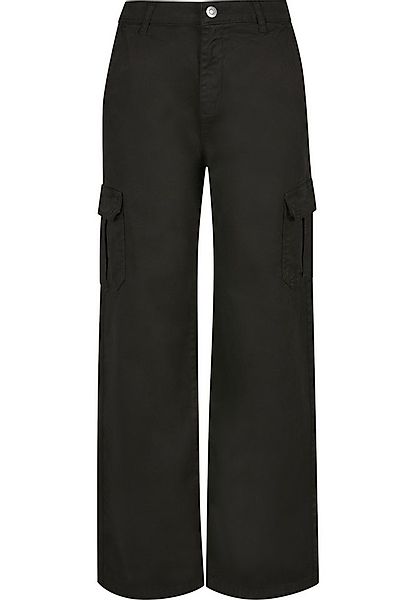 URBAN CLASSICS Stoffhose Urban Classics Damen Ladies High Waist Straight Ca günstig online kaufen