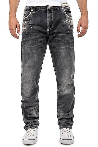 Cipo & Baxx Regular-fit-Jeans Casual Hose BA-CD719 Schwarz W30/L32 (1-tlg) günstig online kaufen