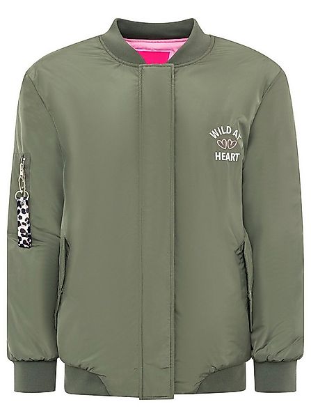 Zwillingsherz Bomberjacke "Wild at Heart" Druckknöpfe, Reißverschluss, Seit günstig online kaufen