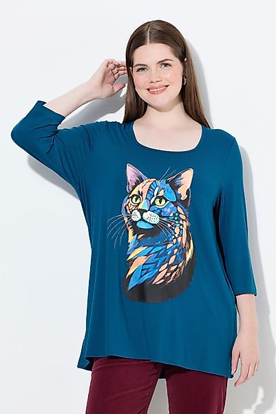 Ulla Popken T-Shirt Shirt Katze A-Linie günstig online kaufen