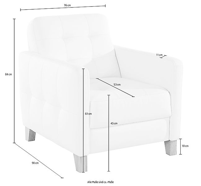 exxpo - sofa fashion Sessel »Elio, Loungesessel, aufwendige Detailverarbeit günstig online kaufen