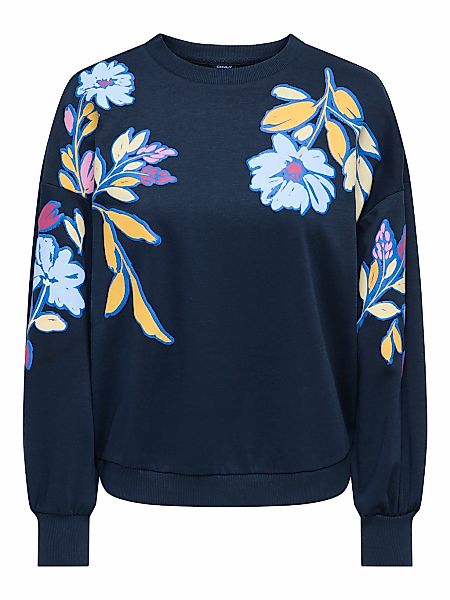 ONLY Sweatshirt "ONLBROOKE L/S O-NECK FLOWER SWT" günstig online kaufen