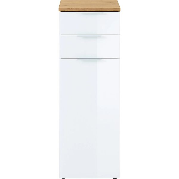 Germania Schrank GW-Pescara Weiß-Eiche 39 cm x 112 cm x 34 cm günstig online kaufen