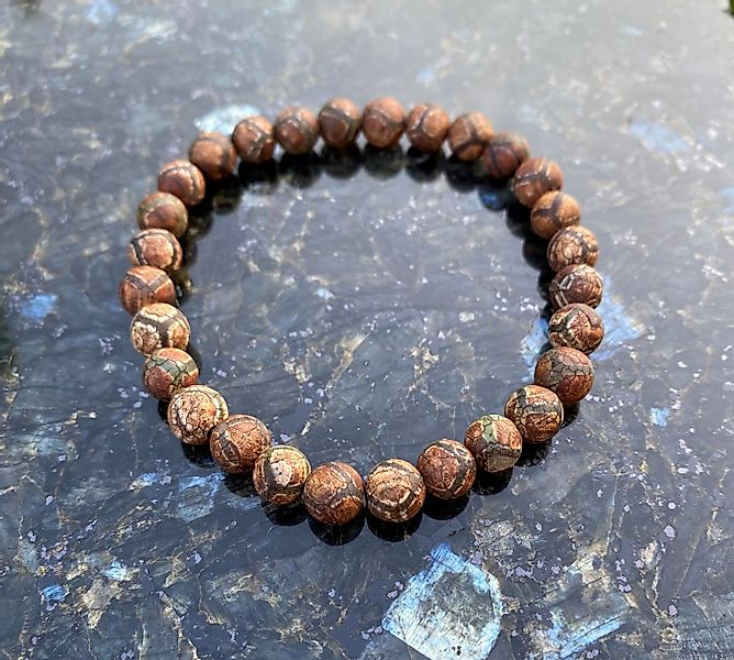 NAHLE Armband Tibet Achat Naturstein Armband (inkl. Schmuckbox) günstig online kaufen