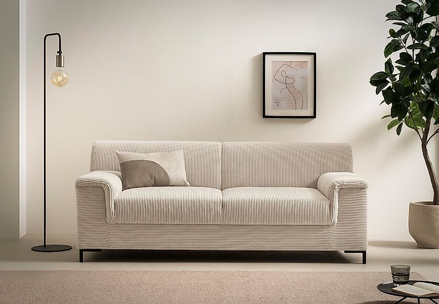 Home affaire 2,5-Sitzer "Jamie 2 auch in Cord B/T/H: 192/81/76 cm" zeitlos, günstig online kaufen