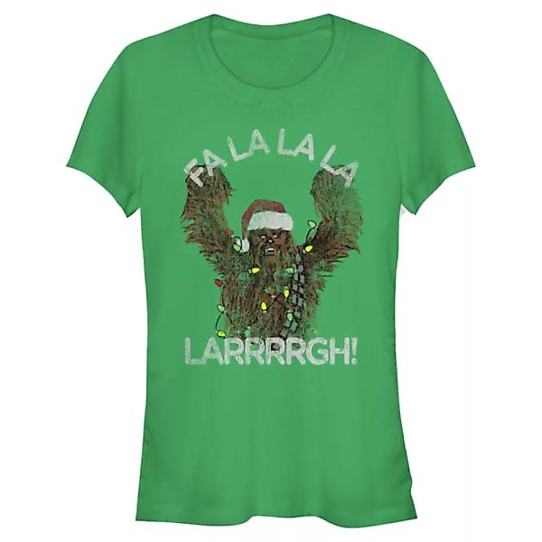 Star Wars - Chewbacca Fa La Larrrrgh - Weihnachten - Frauen T-Shirt günstig online kaufen