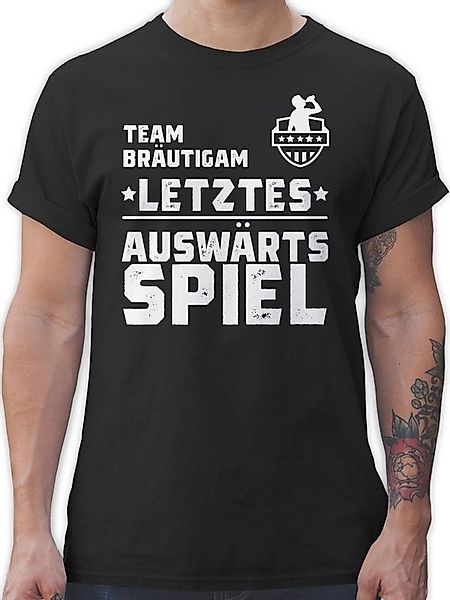 Shirtracer T-Shirt Team Bräutigam Letztes Auswärtsspiel JGA Auswärtstour I günstig online kaufen