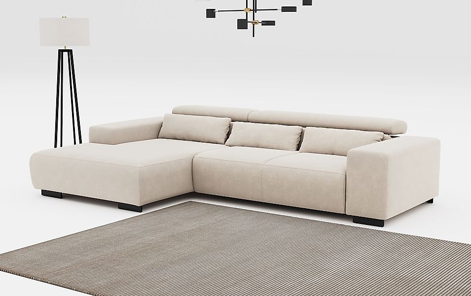 COTTA Ecksofa Side L-Form, mit Kopfteilverstellung günstig online kaufen