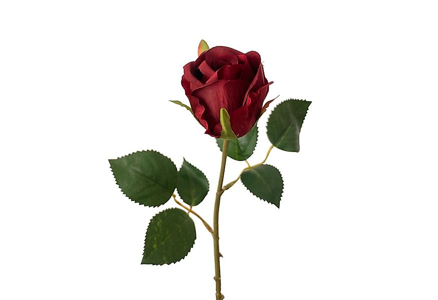 Kunstblume Kunstblume, Seidenblume, ROSE. Ca 45cm. Rose, Rosen 1 Stück. ROT günstig online kaufen