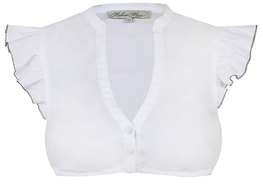 Madame Marie Dirndlbluse Dirndlbluse Lunavea Flügelarm weiß waldgrün günstig online kaufen