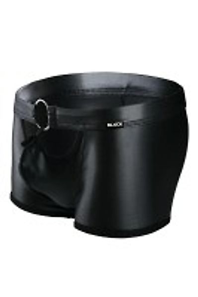 Schwarzer Wetlook Boxer Shorts günstig online kaufen